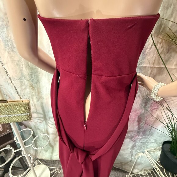 📌Lulus Evening - Formal - Prom - Cruise Strapless Dress w/ Long Side Slit - Picture 10 of 16